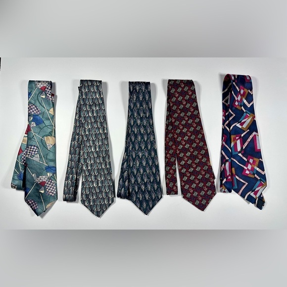 Tailors Row Finery Other - Collection Of Five Mens Silk Dress Neckties​​